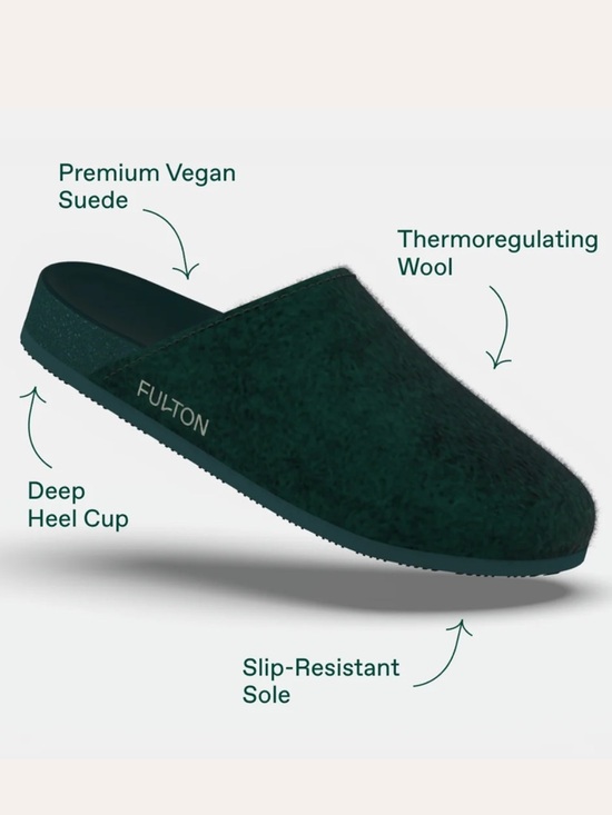 Fulton Other - Fulton House Slippers Forest Green Size 11